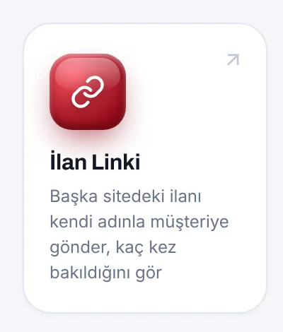 Portaldaki İlan Linki kartı
