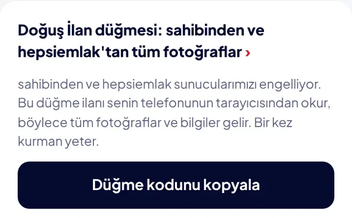 Doğuş İlan düğmesi bölümü