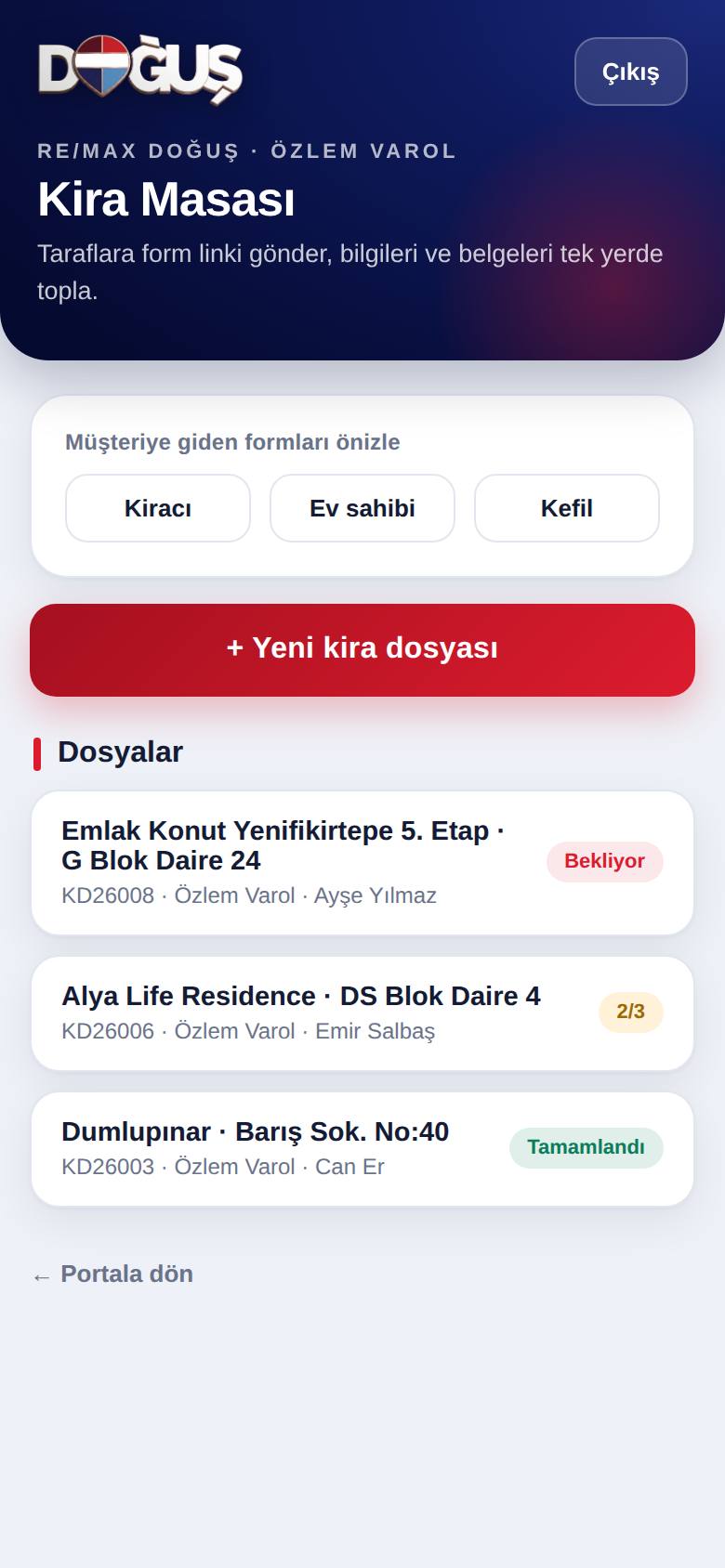 Dosya listesi