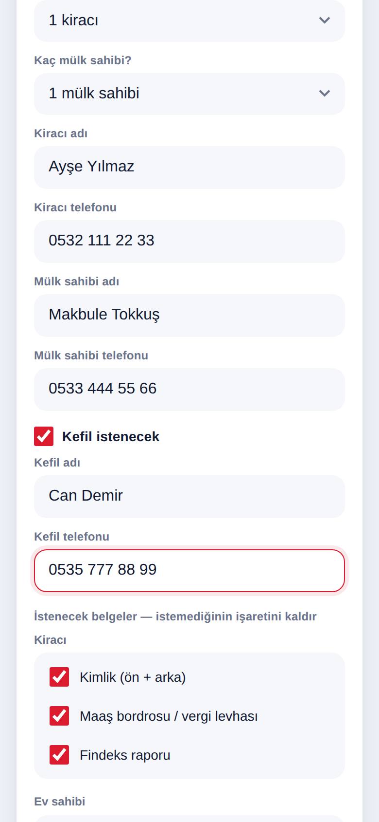 Yeni dosya formu